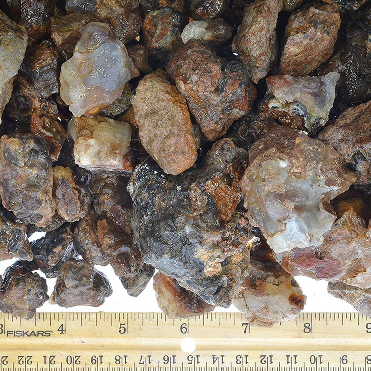 Fire Agate- Mexico - Raw Natural Stones