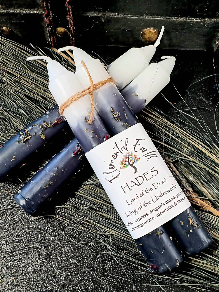 Hades Herbal Intention 6-inch Candles