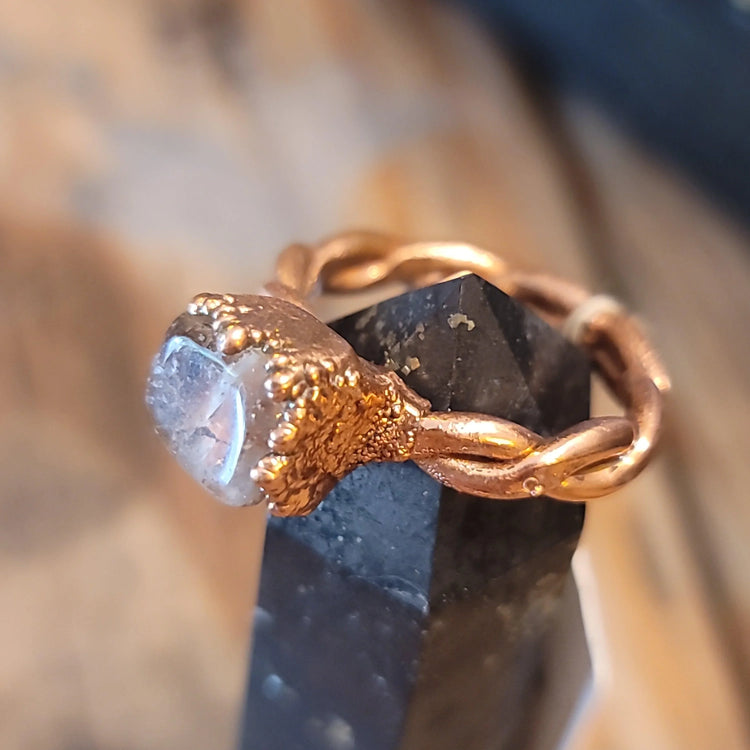 11 Pink Tourmalinated Quartz Ring - Wild Raven