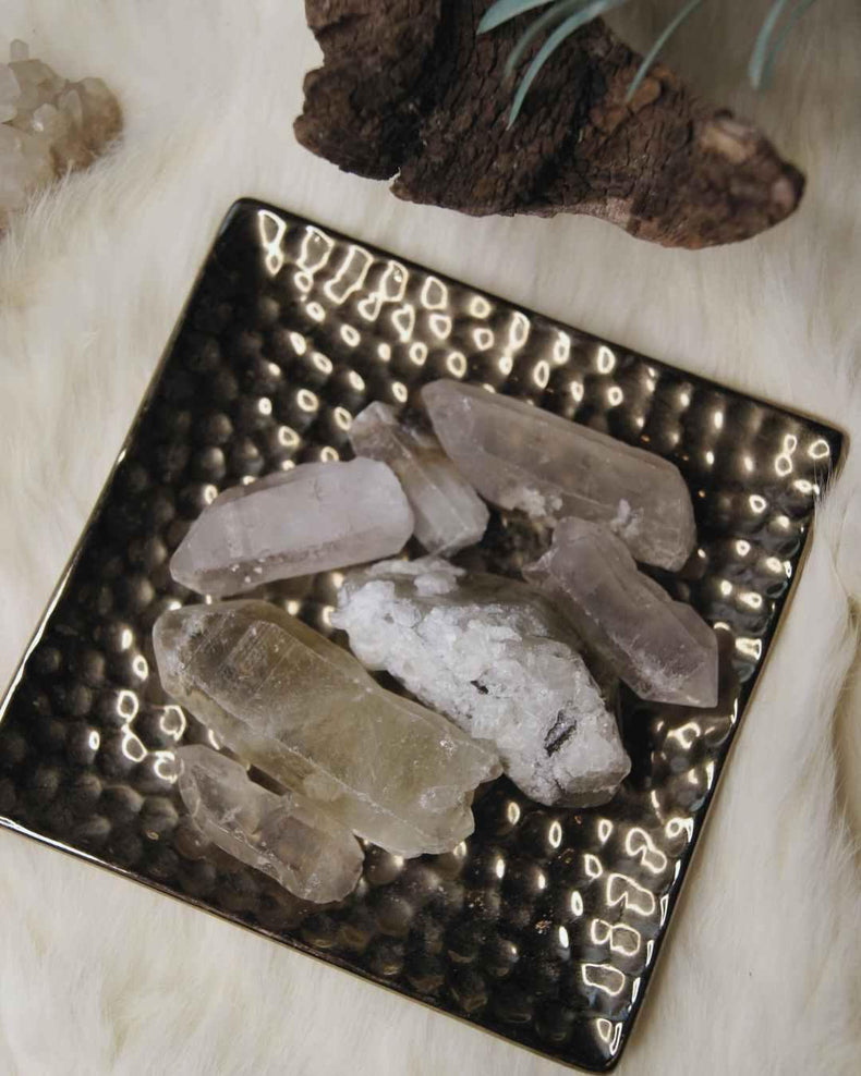 Smoky Quartz Beer Points Raw Natural Stones