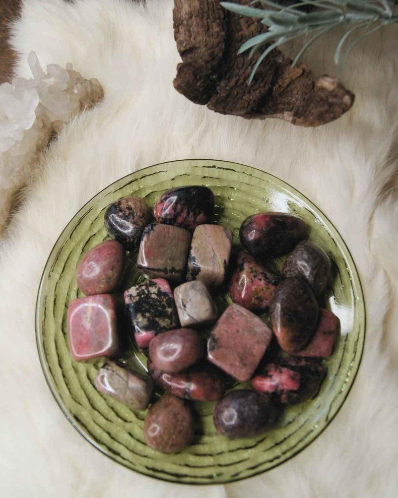 Rhodonite Tumbled | Compassion + Heart Healing