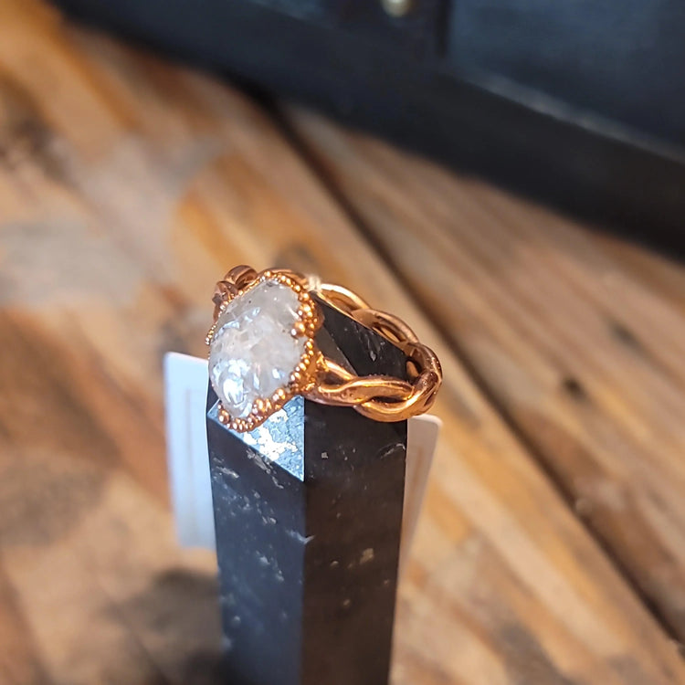 12 Tourmalinated Quartz Ring - Wild Raven