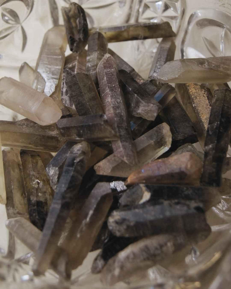 Smoky Citrine Quartz Points Raw