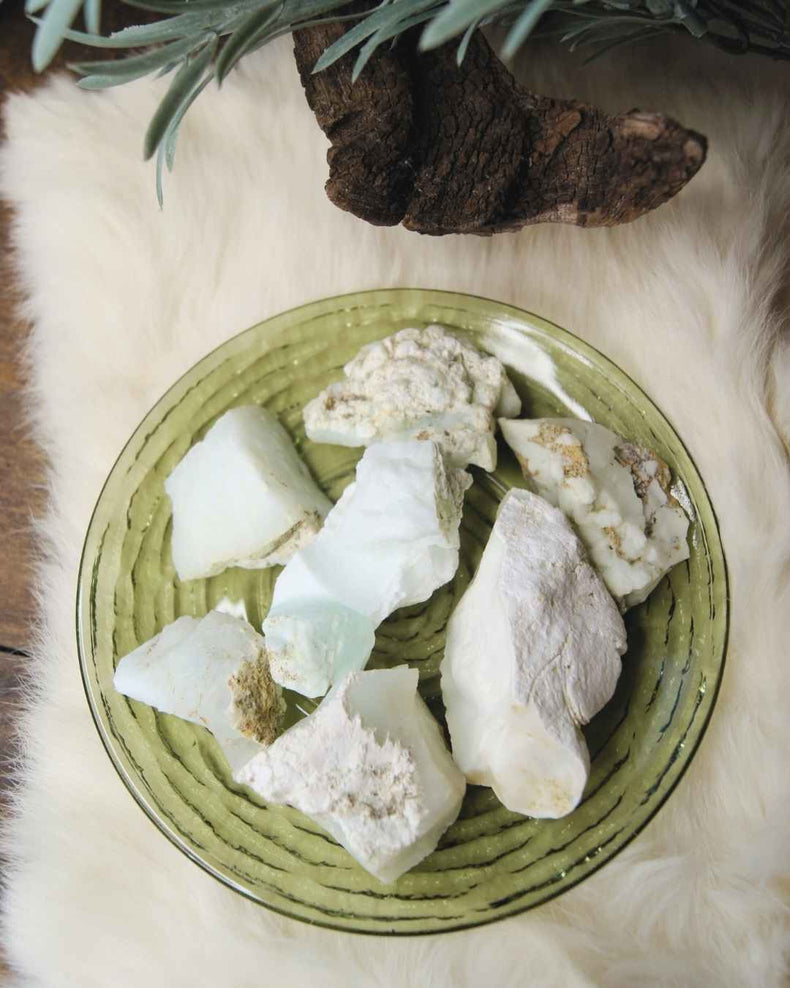 White Lime Chrysoprase Raw