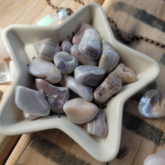 Pink Botswana Agate Tumbled
