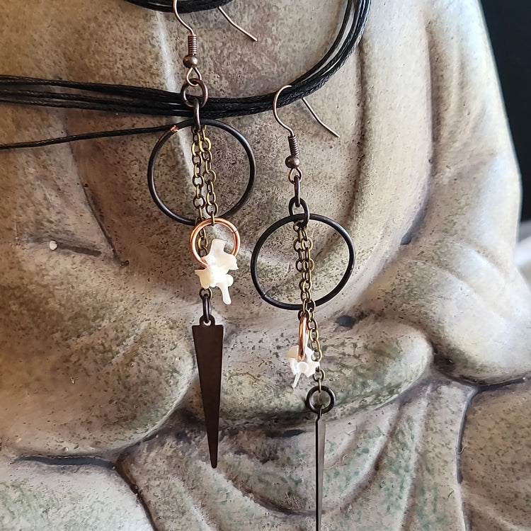 Snake Vertebrae Earrings