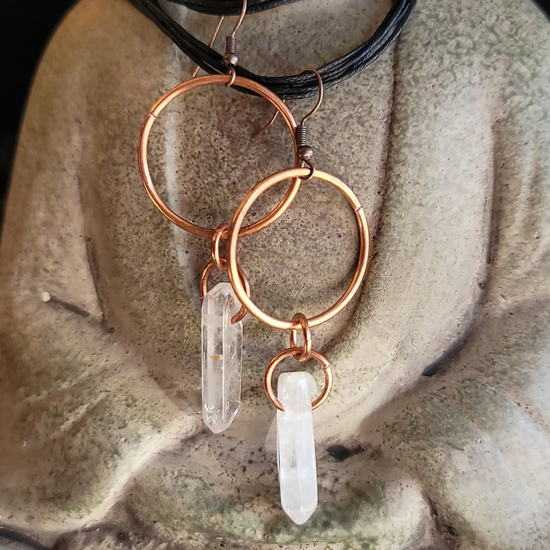 Clear Quartz Earrings