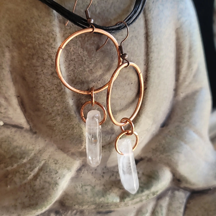 Clear Quartz Earrings