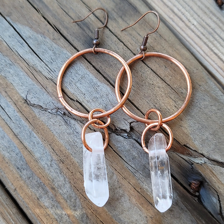 Clear Quartz Earrings