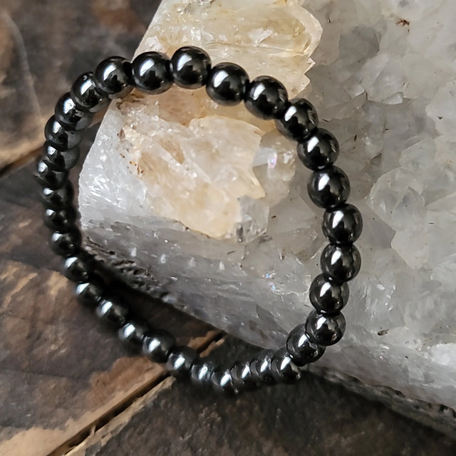 Hematite Bracelet 6MM | Focus, Strength & Energy Flow