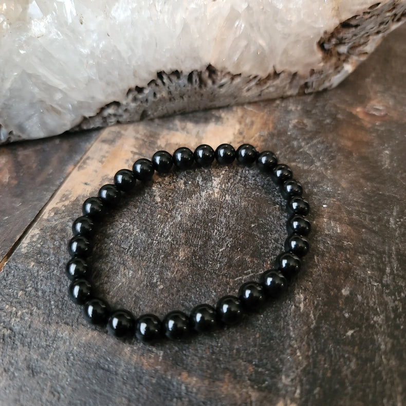 Obsidian Bracelet 6MM | Protection, Grounding & Truth