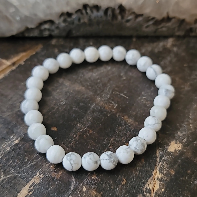 Howlite Bracelet 6MM | Calm, Patience & Spiritual Awareness
