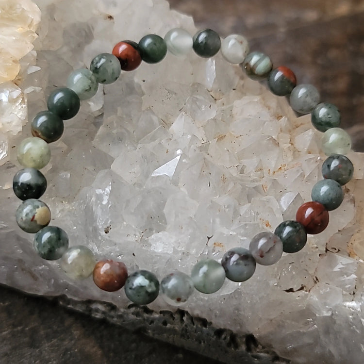Bloodstone Bracelet 6MM | Vitality & Protection