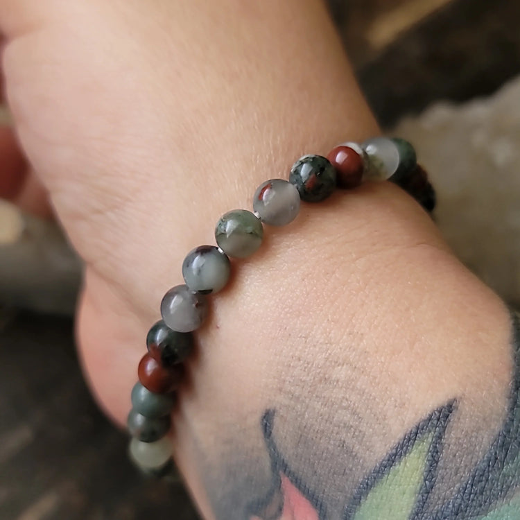 Bloodstone Bracelet 6MM | Vitality & Protection