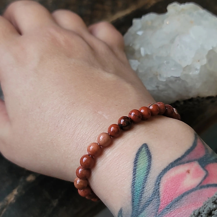 Red Jasper Bracelet 6MM | Strength & Endurance