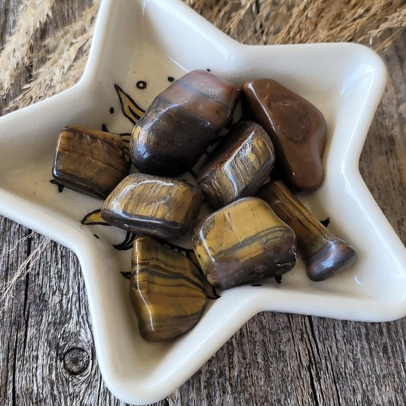 Tigers Eye Tumbled