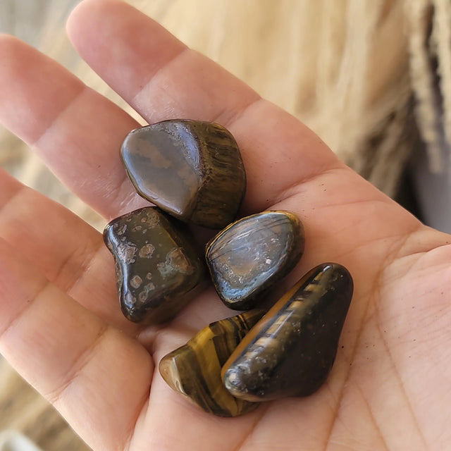Tigers Eye Tumbled