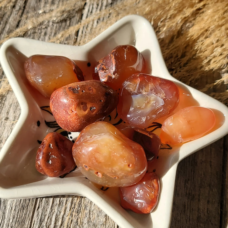 Carnelian Tumbled Stone | Vitality & Creative Fire