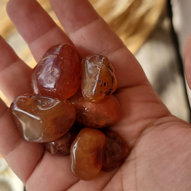 Carnelian Tumbled Stone | Vitality & Creative Fire
