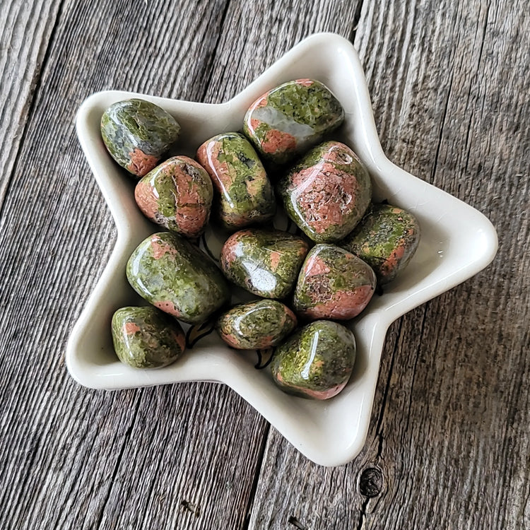 Unakite Tumbled | Emotional Balance + Heart Healing