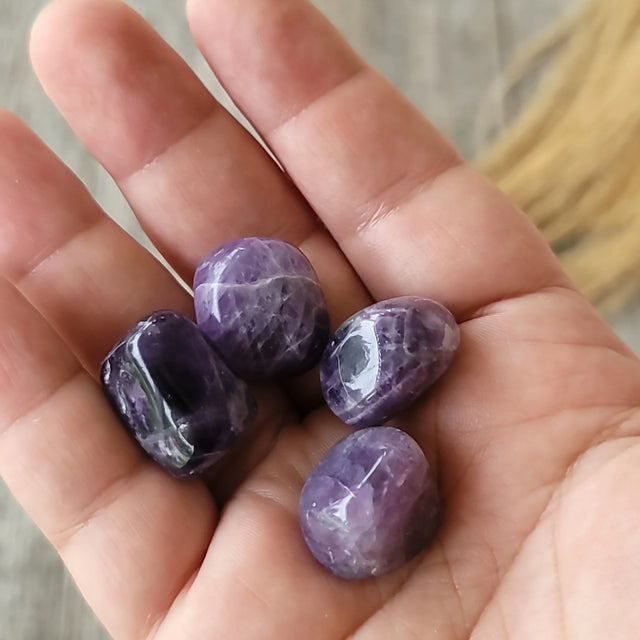 Amethyst Tumbled  | Calming + Spiritual Clarity