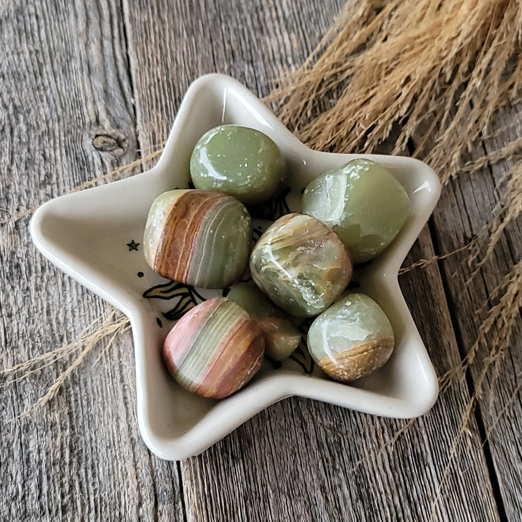 Aragonite Tumbled Stone | Root Stability & Spiritual Structure