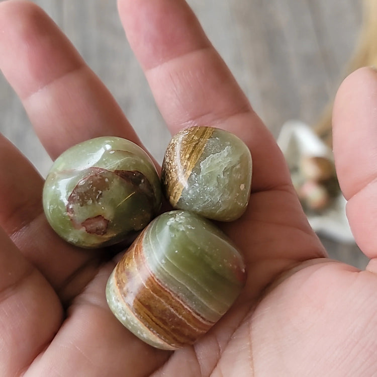 Aragonite Tumbled Stone | Root Stability & Spiritual Structure