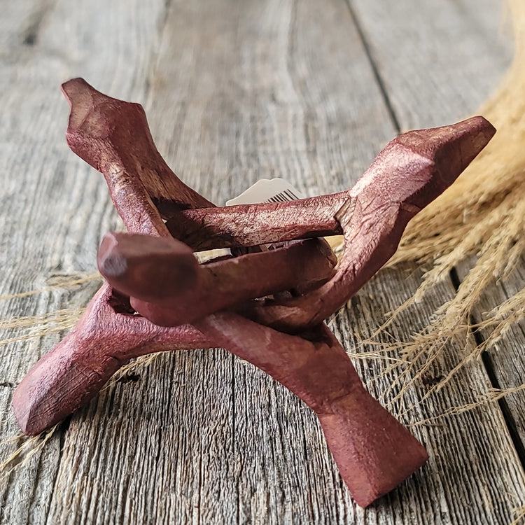 Wooden Tripod Stand 4"