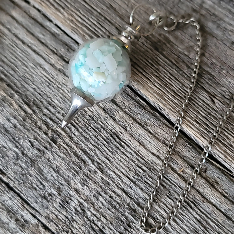 Pendulum Amazonite - White Agate - Balance