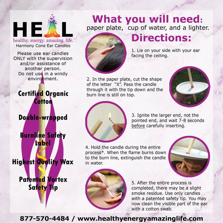 Beeswax Ear Candles: 2-Pack Lavender