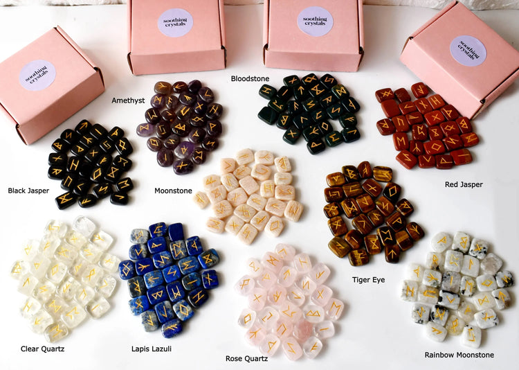 Rune Set - Clear Quartz