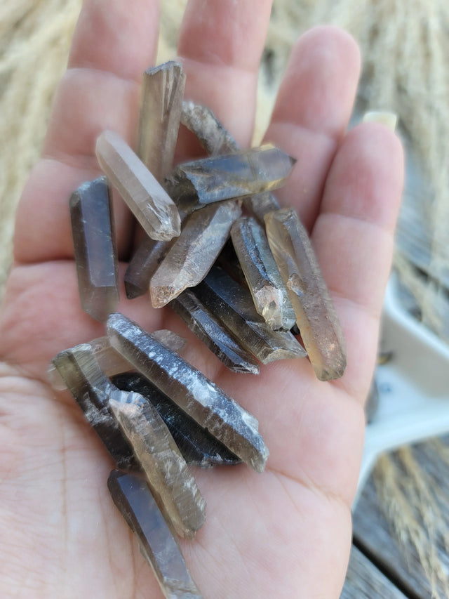 Smoky Citrine Quartz Points Raw