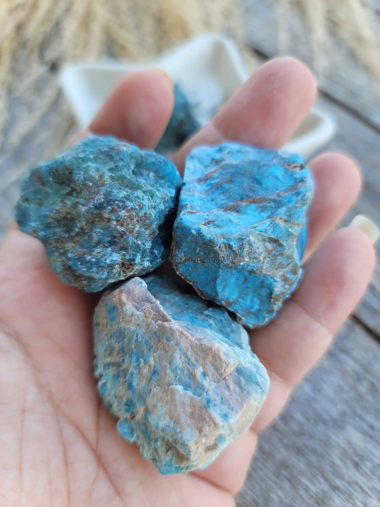 Blue Apatite Raw Crystal