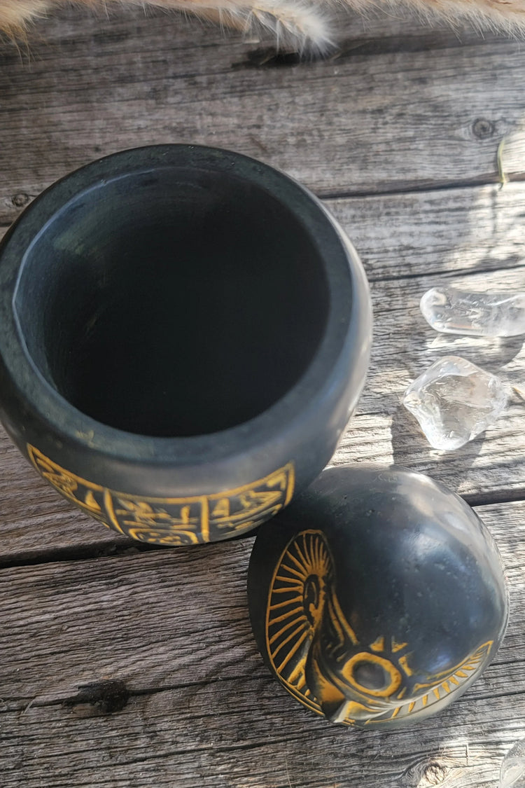 Canopic Jar Antique Gold - Imsety