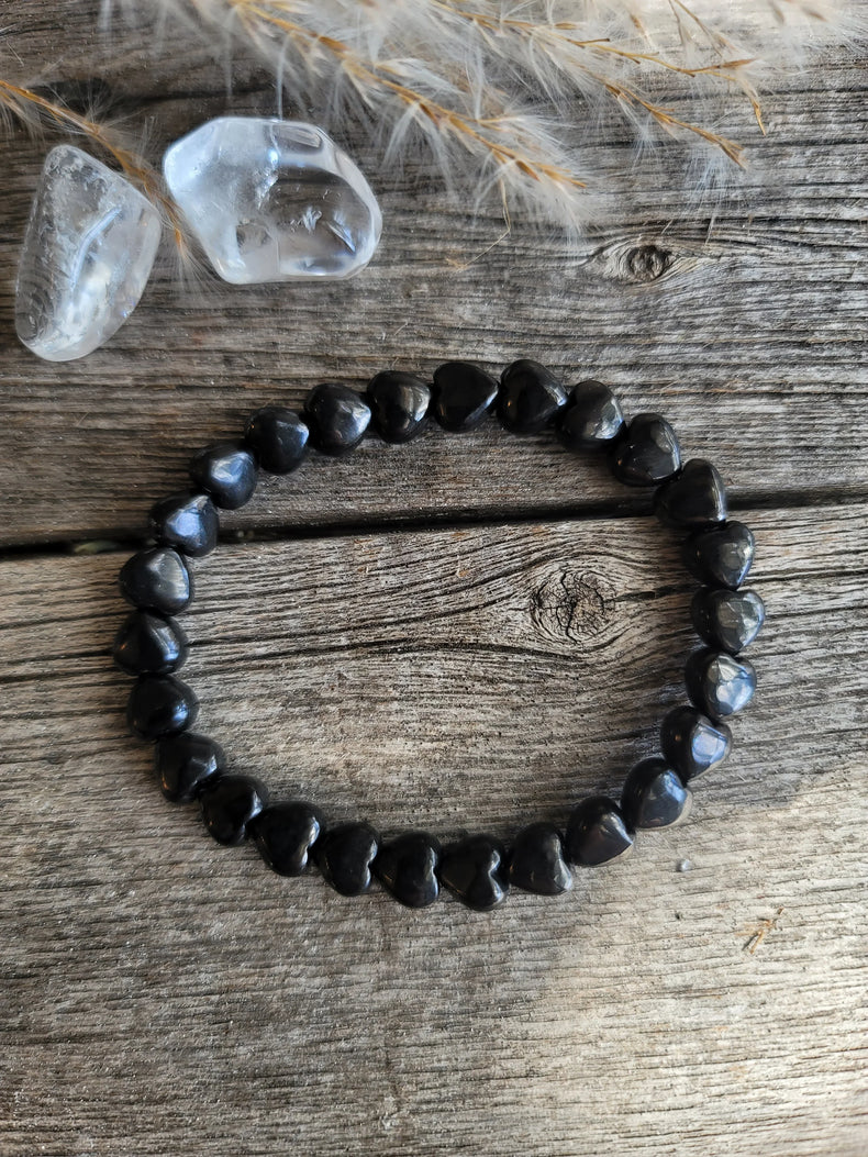Shungite Heart Bracelet