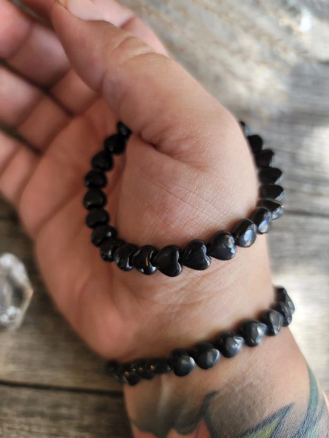 Shungite Heart Bracelet