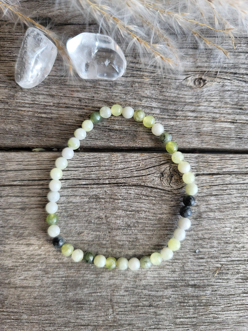 Green Jade Bracelet 4MM