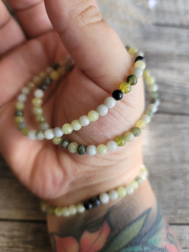 Green Jade Bracelet 4MM