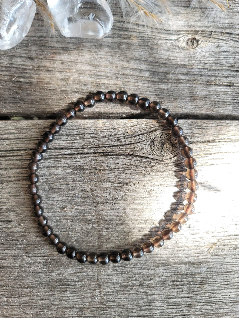 Smoky Quartz Bracelet 4MM