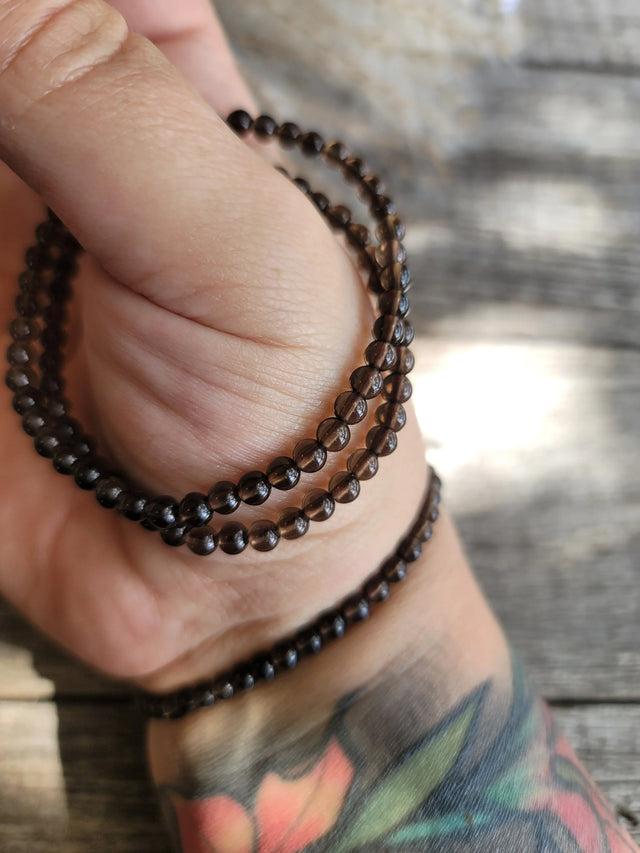 Smoky Quartz Bracelet 4MM