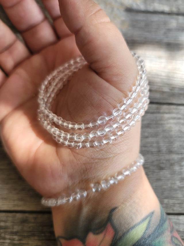 Clear quartz Bracelet 4MM