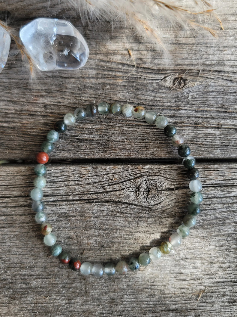 Bloodstone Bracelet 4MM