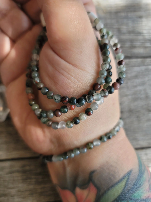 Bloodstone Bracelet 4MM