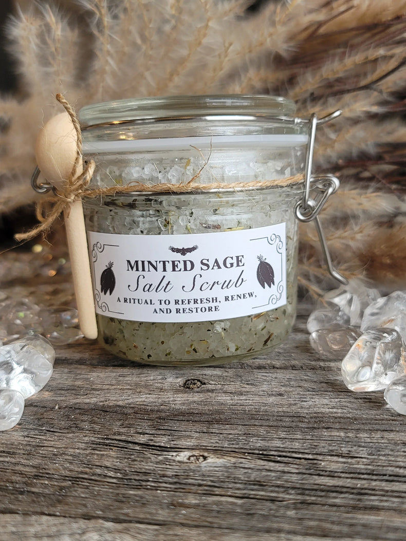 Minted Sage - Salt Scrub