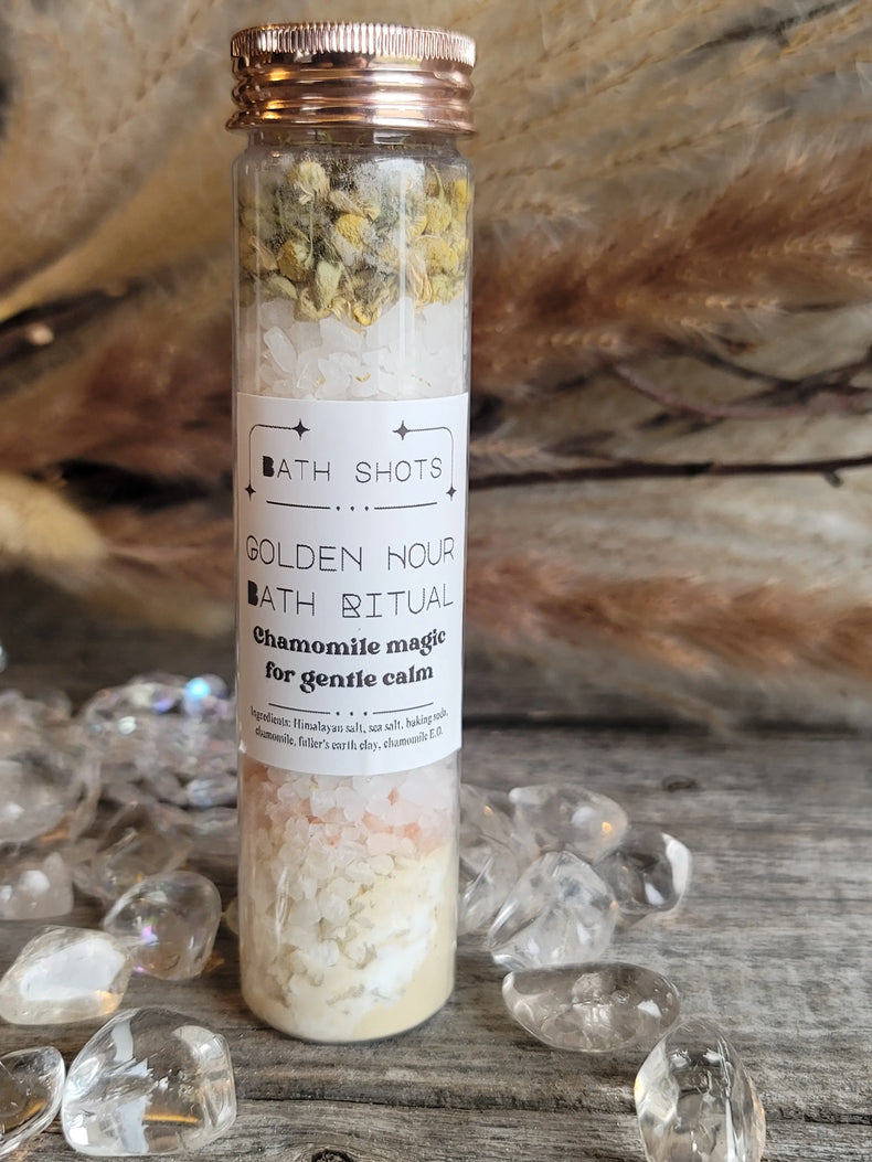 Golden Hour Bath Ritual - Bath Shots