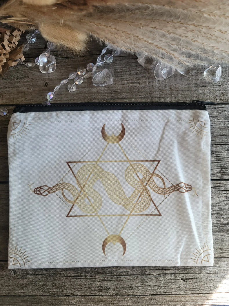 Zippered canvas bag