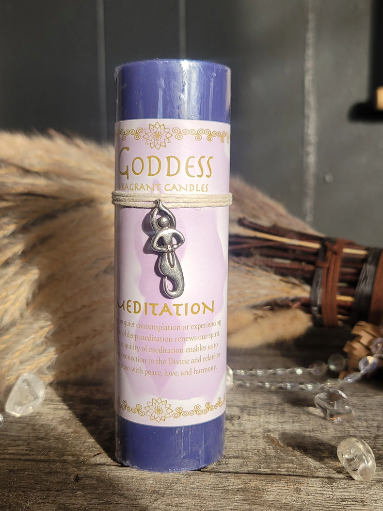 Goddess Pewter Pendant Candles: MEDITATION