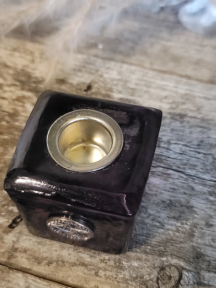 Chime Candle Holder Pentacle Purple