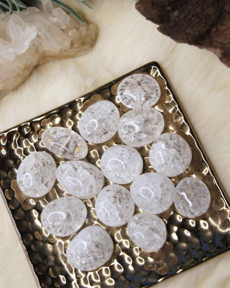 Crackle Quartz Tumbled | Energy Amplifier + Creativity