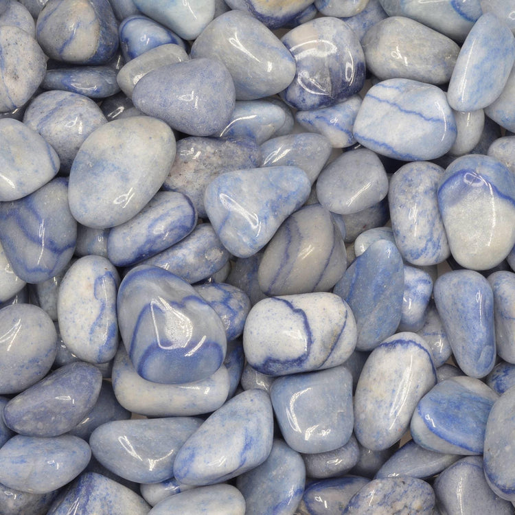 Blue Quartz Tumbled | Communication + Peace